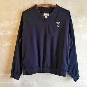 427a. navy blue vintage Minnie Mouse embroidered 90s 2000s golf sweatshirt, M